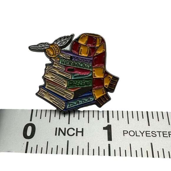 Harry Potter Gryffindor Pin Red Black Scarf Snitch Herbology Charms Enamel - Picture 5 of 6